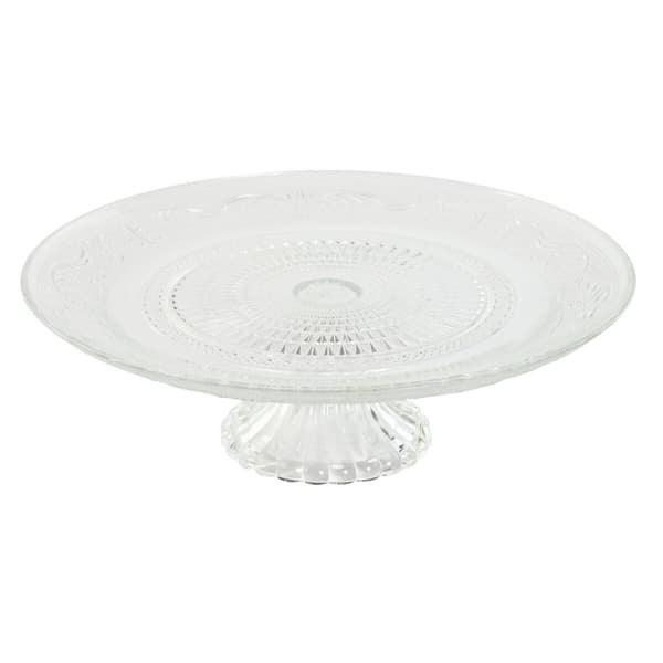 Litteä Lautanen Home ESPRIT Läpinäkyvä Kristalli 29 x 29 x 9,2 cm