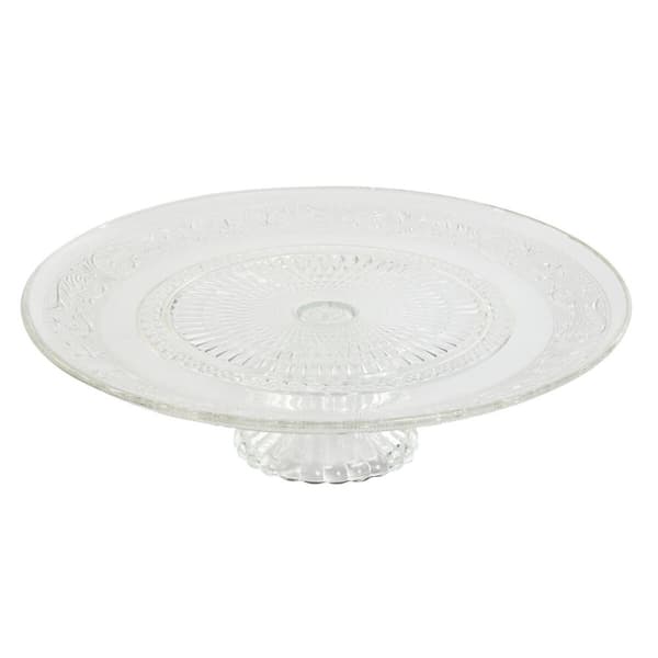 Flad Plade Home ESPRIT Gennemsigtig Krystal 33 x 33 x 9,4 cm