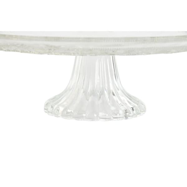 Flad Plade Home ESPRIT Gennemsigtig Krystal 33 x 33 x 9,4 cm