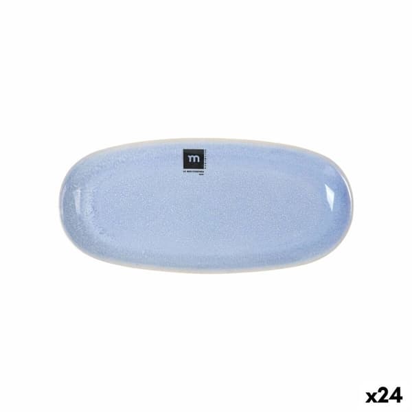 Servingsfat La Mediterránea Macarella blue Avlång 25 x 12 x 2,2 cm (24 antal)