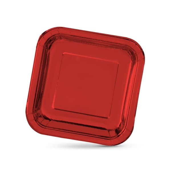 Tallriksset Algon Röd 23 cm 10 Delar (18 antal)