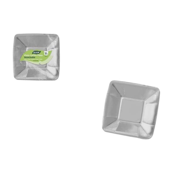 Tallriksset Algon Silvrig 18 cm 12 Delar (18 antal)