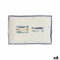 Pikkukuva 1 / 3: Vuoka La Mediterránea Peixe Suorakulmainen Kalat 30 x 20 x 2,5 cm (6 osaa)