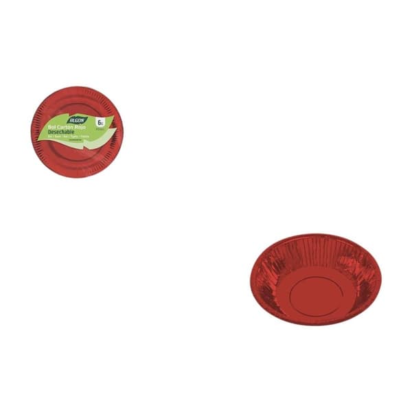 Lautassetti Algon Punainen 450 ml 6 Kappaletta (18 osaa)