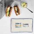 Miniatyrbild 3 av 3: Servingsfat La Mediterránea Peixe Rektangulär Fiskar 25,3 x 15 x 2 cm (18 antal)