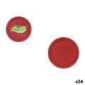 Miniatyrbild 1 av 4: Tallriksset Algon Röd 20 cm 10 Delar (24 antal)