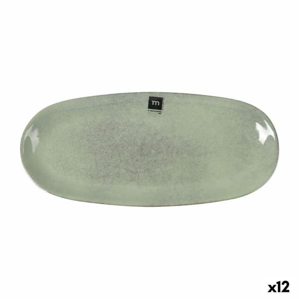 Servingsfat La Mediterránea Macarella green Avlång 33 x 14,8 x 2,7 cm (12 antal)