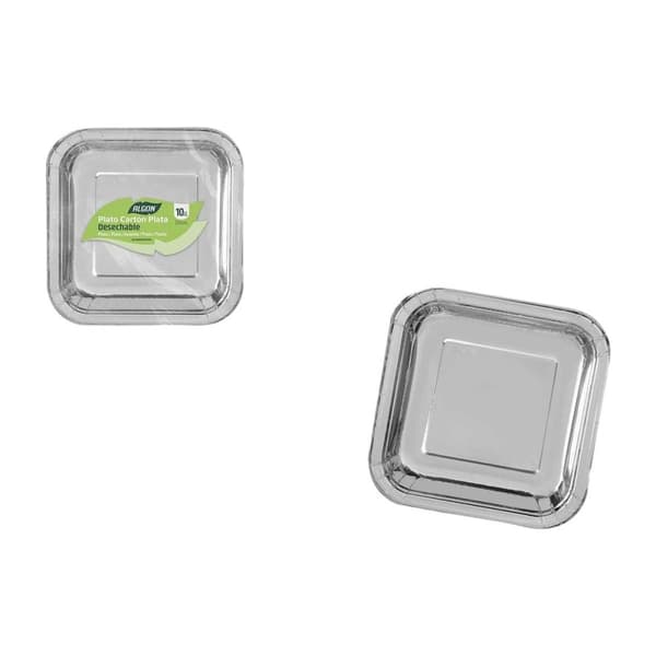 Tallriksset Algon Silvrig 20 cm 20 x 2 cm 10 Delar (18 antal)