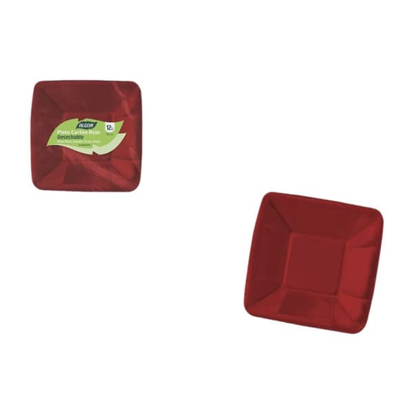 Tallriksset Algon Röd 18 cm 12 Delar (18 antal)
