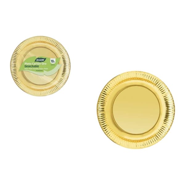 Tallriksset Algon Gyllene 23 cm 10 Delar (18 antal)
