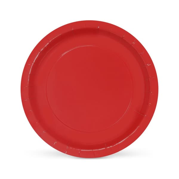 plade Algon Rød 20 cm 10 Dele (24 enheder)