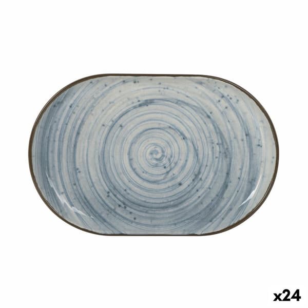 Serveringsfat La Mediterránea Anllo Oval 20 x 13 x 2 cm (24 enheter)