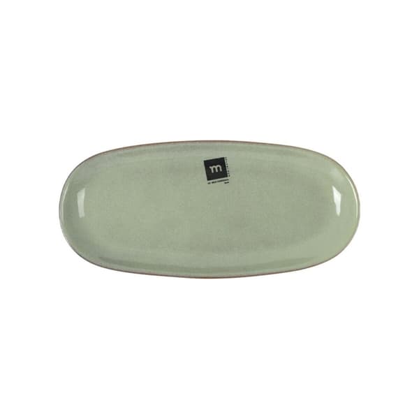 Serveringsfat La Mediterránea Macarella green Oval 25 x 12 x 2,2 cm (24 enheter)