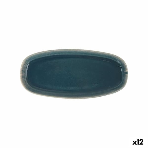 Serveringsfat La Mediterránea Ocean blue 25,5 x 11,7 x 2,3 cm (12 enheter)