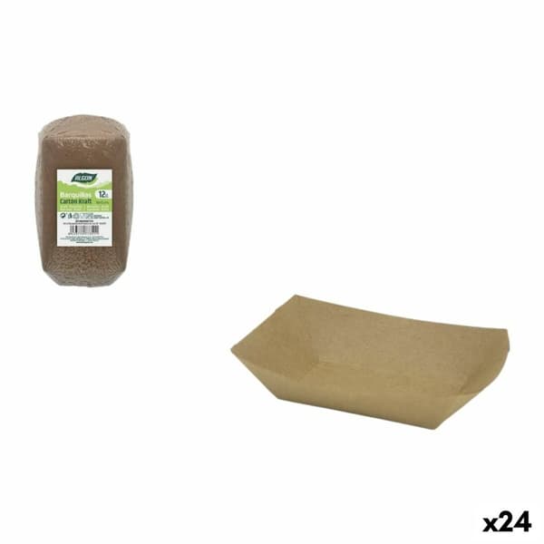 Platesett Algon 16 x 12 x 4 cm 12 Deler (24 enheter)