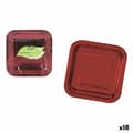 Miniatyrbild 1 av 5: Tallriksset Algon Röd 26 cm 3 Delar (18 antal)