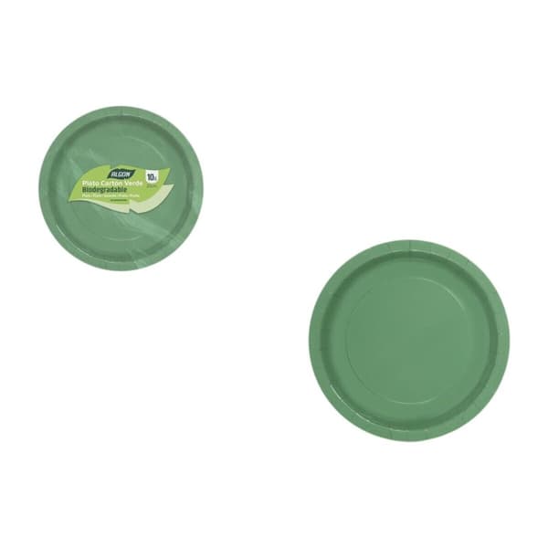 Tallriksset Algon Grön 20 cm 10 Delar (24 antal)