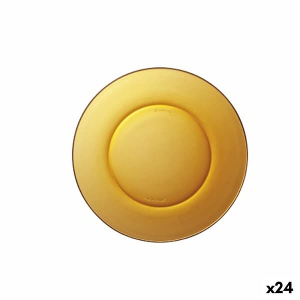 Jälkiruokalautanen Duralex Lys Meripihka Ø 19 cm (24 osaa)