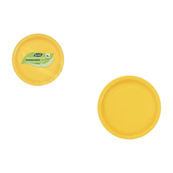 Tallriksset Algon Gul 20 cm 10 Delar (24 antal)