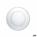 Miniatyrbild 1 av 5: Platt skål Duralex Lys Glas Transparent Ø 23,5 cm (24 antal)