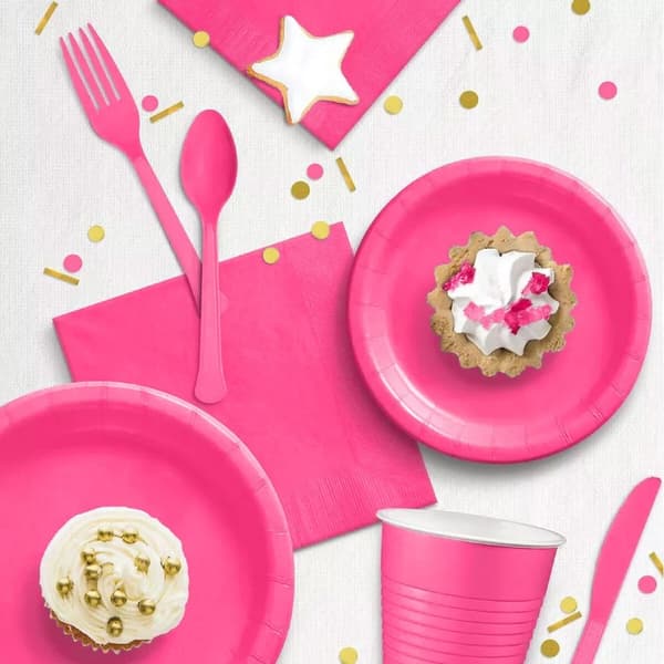 plade Algon Fuchsia 20 cm 10 Dele (24 enheder)