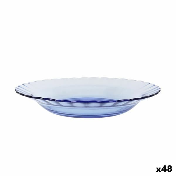 Syvä lautanen Duralex Picardie Sininen Ø 23 cm (48 osaa)