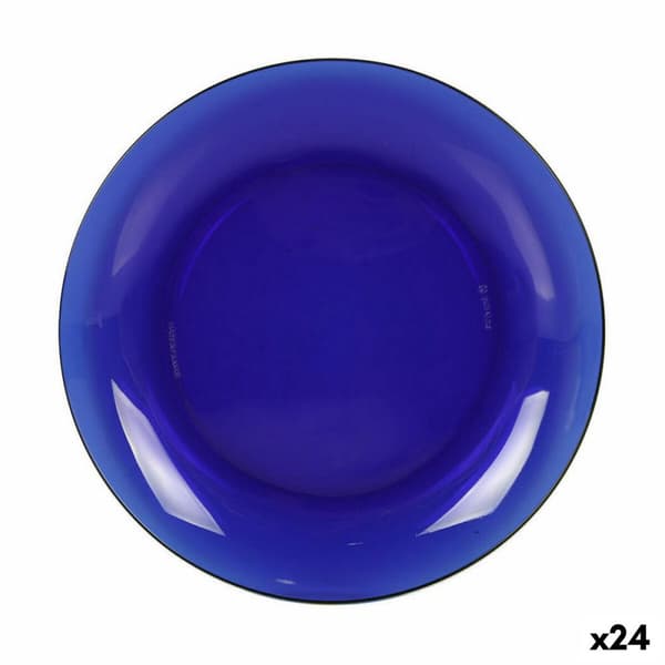 Litteä Lautanen Duralex Lys Sininen Ø 23 cm (24 osaa)