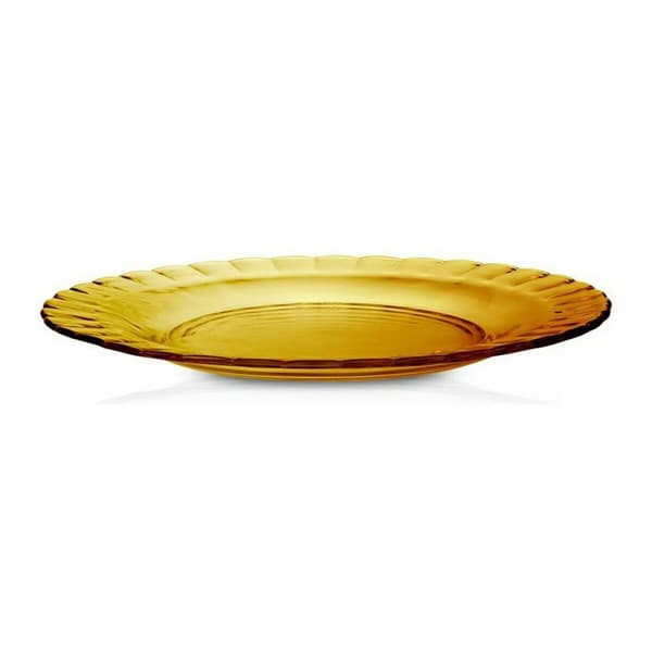 Litteä Lautanen Duralex Picardie Kristalli Meripihka Ø 23 cm (48 osaa)