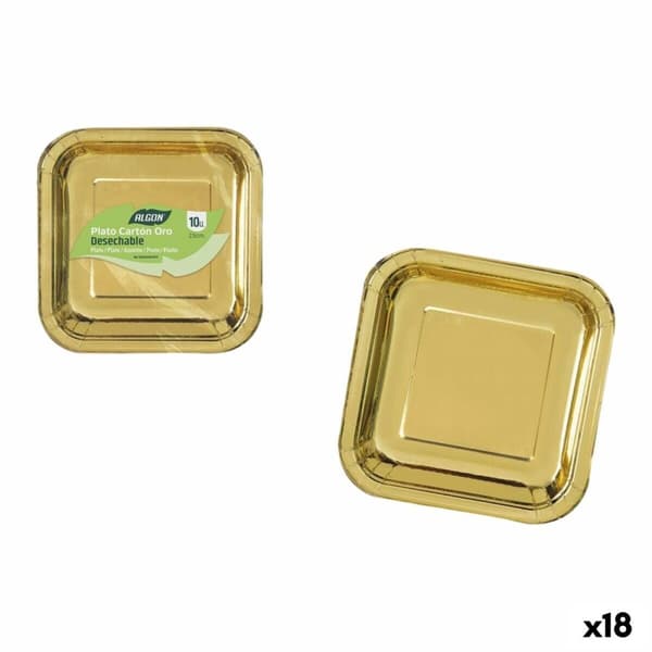 plade Algon Gylden 23 cm 10 Dele (18 enheder)