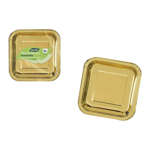 Tallriksset Algon Gyllene 23 cm 10 Delar (18 antal)