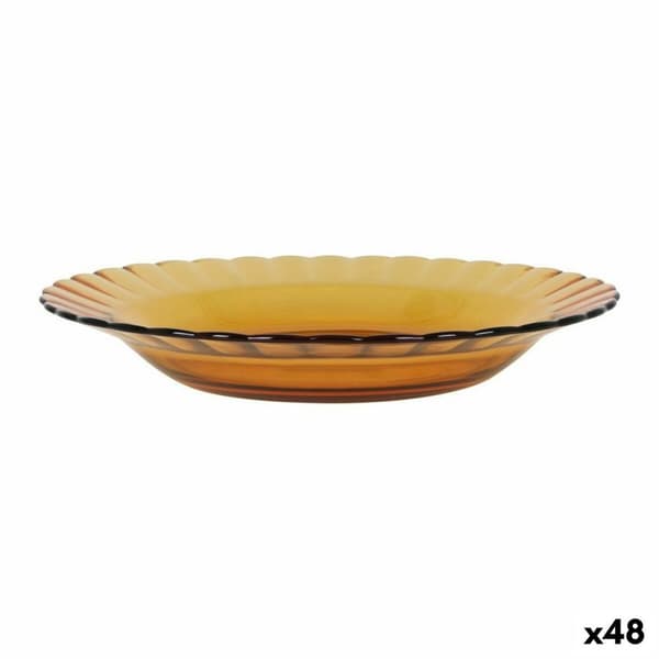 Dyb tallerken Duralex Picardie Krystal Rav Ø 23 cm (48 enheder)