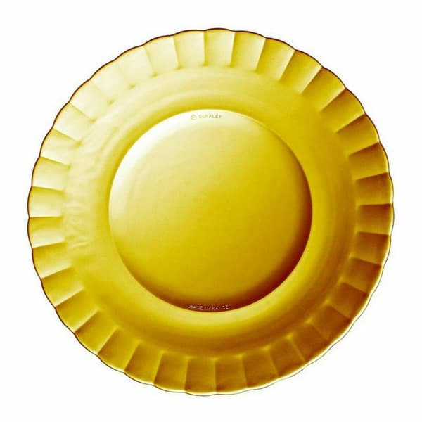 Flad Plade Duralex Picardie Krystal Rav Ø 23 cm (48 enheder)