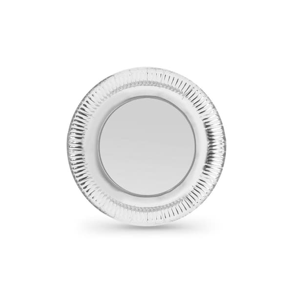 plade Algon Sølvfarvet 18 cm 12 Dele (18 enheder)