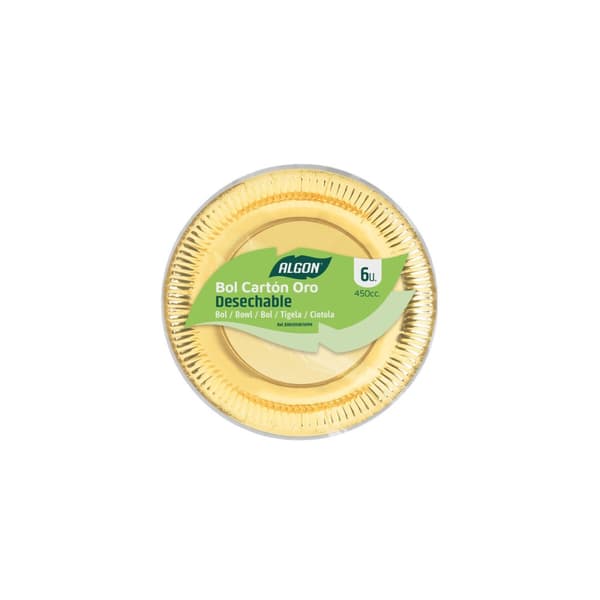 Platesett Algon Gyllen 450 ml 6 Deler (18 enheter)