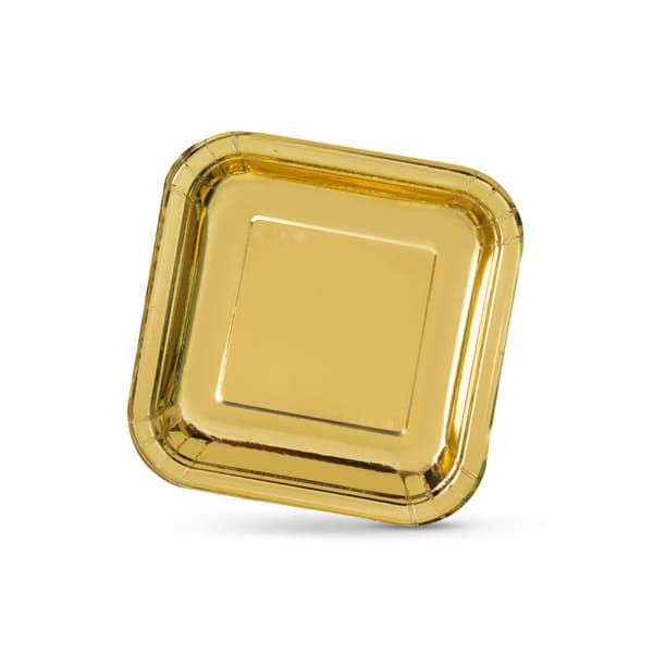 Platesett Algon Gyllen 20 cm 10 Deler (18 enheter)