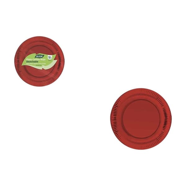 Platesett Algon Rød 18 cm 12 Deler (18 enheter)