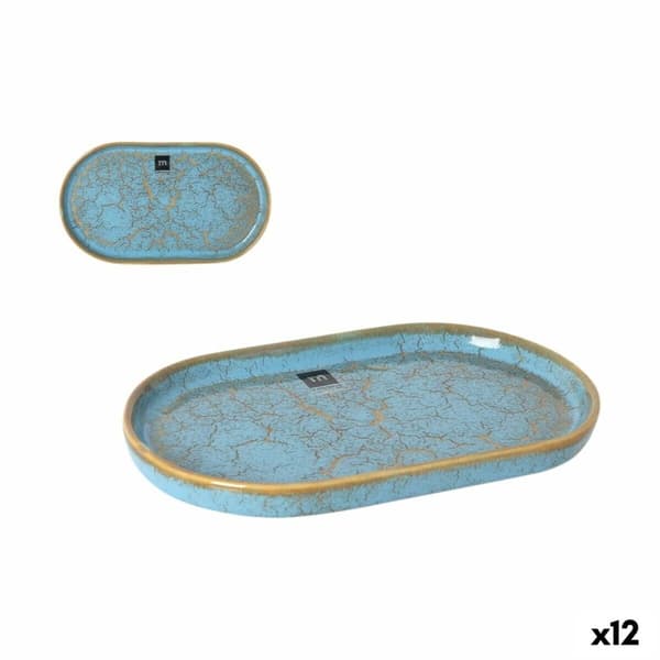 Servingsfat La Mediterránea Scratch blue (12 antal)