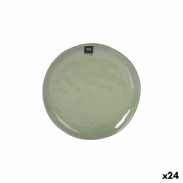 Flad Plade La Mediterránea Macarella green Ø 20,5 cm (24 enheder)