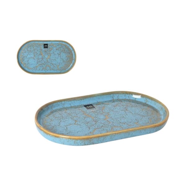 Servingsfat La Mediterránea Scratch blue (12 antal)