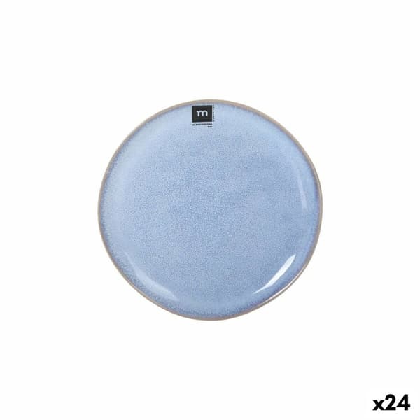 Flad Plade La Mediterránea Macarella blue Ø 20,5 cm (24 enheder)