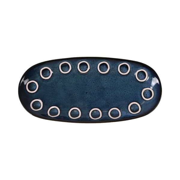 Køkkenspringvand La Mediterránea Almudena Blå Oval 25 x 12 x 2,2 cm (24 enheder)