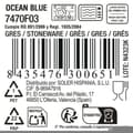 Miniatyrbillede 5 af 6: Flad Plade La Mediterránea Ocean blue (12 enheder)