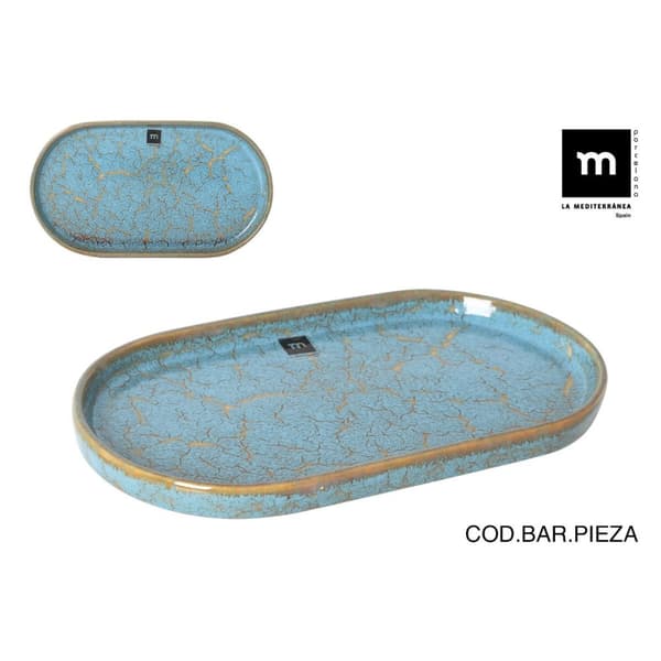 Serveringsfat La Mediterránea Scratch blue (8 enheter)
