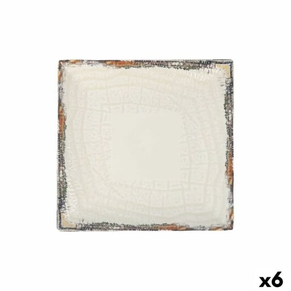 Flat tallerken La Mediterránea Albus 24 x 24 x 2 cm (6 enheter)