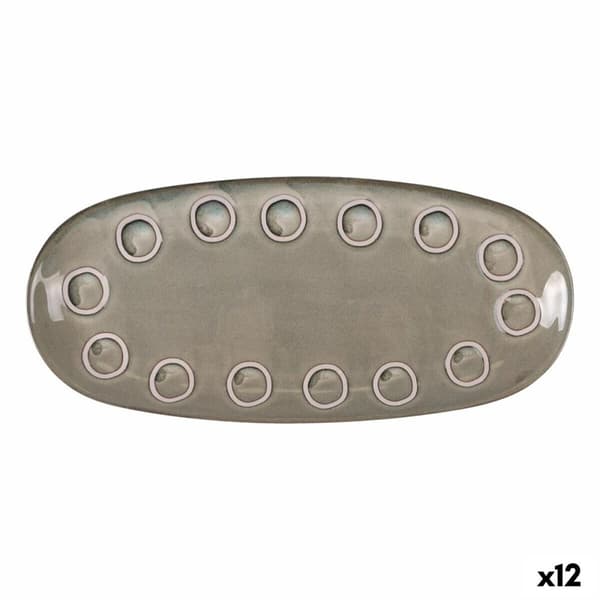 Køkkenspringvand La Mediterránea Almudena Grå Oval 33 x 14,8 x 2,7 cm (12 enheder)