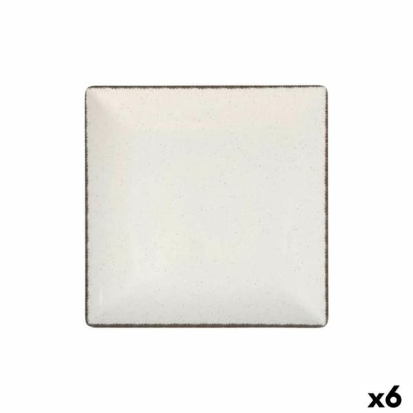 Flad Plade La Mediterránea Anllo 24 x 24 x 2 cm (6 enheder)