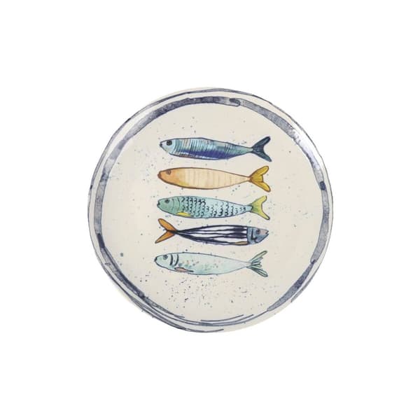 Flad Plade La Mediterránea Peixe Ø 26 cm (6 enheder)