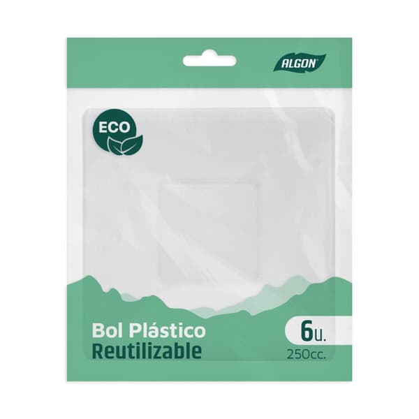 Tilltuggsset Algon Plast 250 ml 12 x 12 x 2 cm 6 Delar (36 antal)