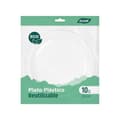 Miniatyrbild 2 av 3: Tallriksset Algon Plast 22 cm 22 x 22 x 1,5 cm 10 Delar (18 antal)