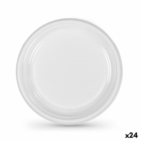 Lautassetti Algon Muovinen 20,5 cm 20,5 x 2 cm 12 Kappaletta (24 osaa)